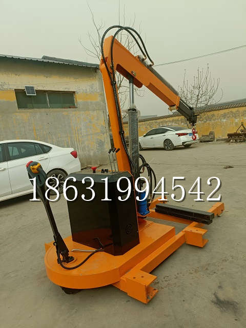 东胜区自卸车厢随车吊 自制轮式四不像起重机 四驱平板吊 5吨 贵盛